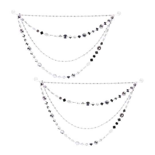 20" Jewel Bead & Chain Link Garlands, 2ct.